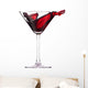 Red Cocktail with Splash