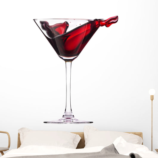 Red Cocktail with Splash