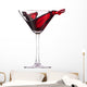 Red Cocktail with Splash