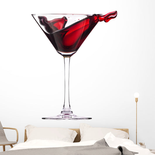 Red Cocktail with Splash