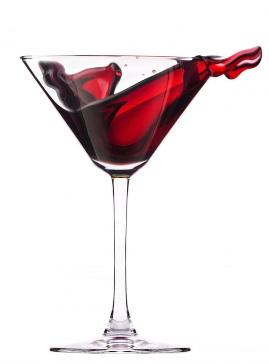 Red Cocktail with Splash