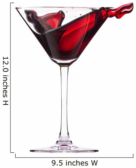 Red Cocktail with Splash