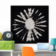 Of Tie Dye Fabric Texture Background Wall Mural