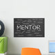Mentor Word Cloud Wall Mural