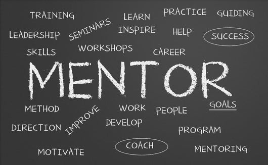 Mentor word cloud Wall Mural