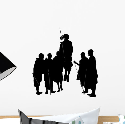 African Dancing People Silhouette