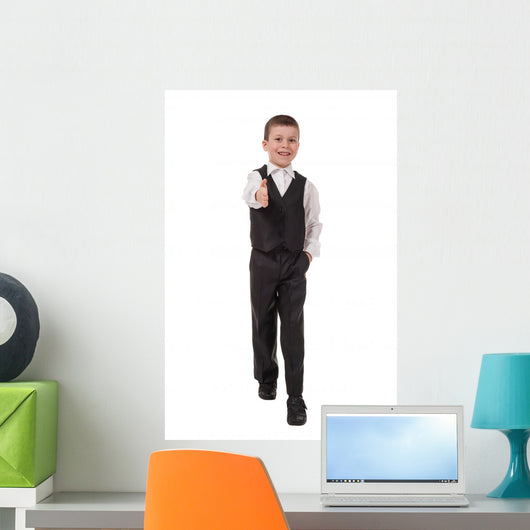 Boy Welcomes Wall Mural