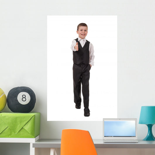 Boy Welcomes Wall Mural