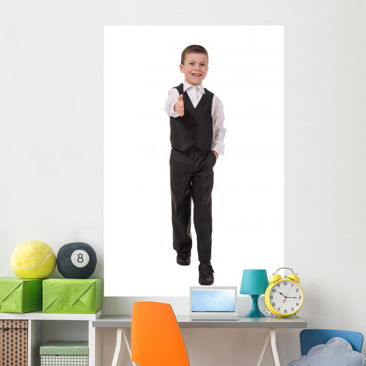 Boy Welcomes Wall Mural