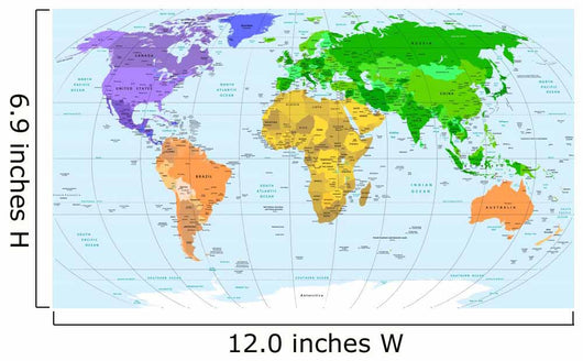 World Map Wall Mural