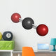 Carbon Dioxide Co2 Molecular Wall Decal