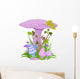 Purple Mushroom Magic Wall Decal