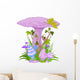 Purple Mushroom Magic Wall Decal