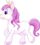Cute horse princess walking Wall Decal