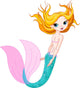 Cute Mermaid Wall Decal