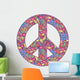 peace symbol on white background Wall Decal