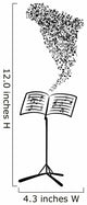 Lectern with Flying Musical