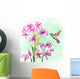exotic flowers and birds Wall Mural