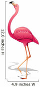 Pink Flamingo Pink Flamingo-Vector- Wall Decal