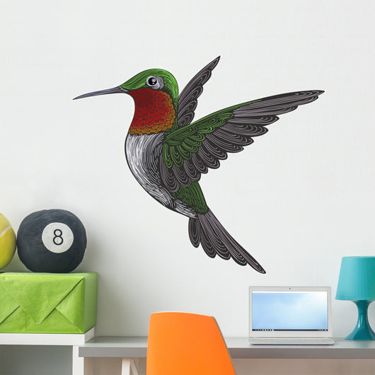 Ruby-Throated Hummingbird Wall Mural