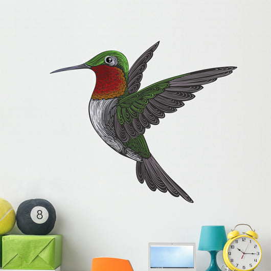 Ruby-Throated Hummingbird Wall Mural