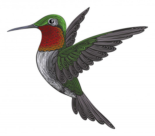 Ruby-Throated Hummingbird Wall Mural