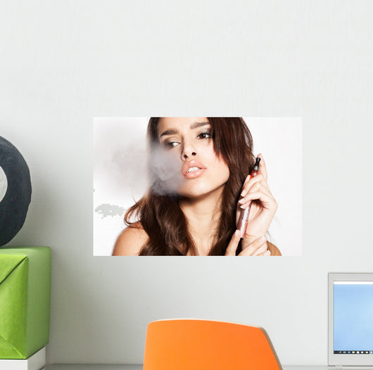 Woman Smoking E-cigarette