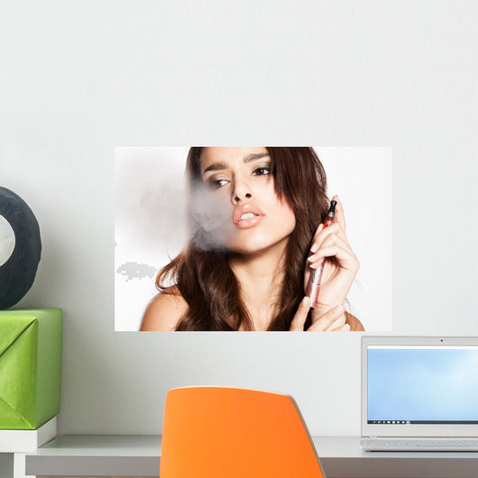 Woman Smoking E-cigarette