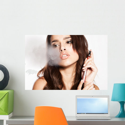 Woman Smoking E-cigarette