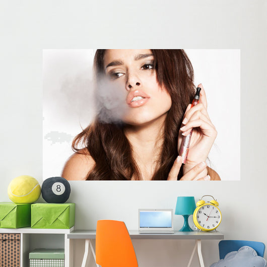 Woman Smoking E-cigarette