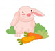 Icon Rabbit Wall Mural