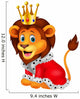 Cartoon lion in king outfit Wall Decal