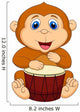 Cute Monkey Playing Drum