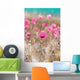 Pink Poppies Wall Mural