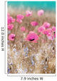 Pink Poppies Wall Mural