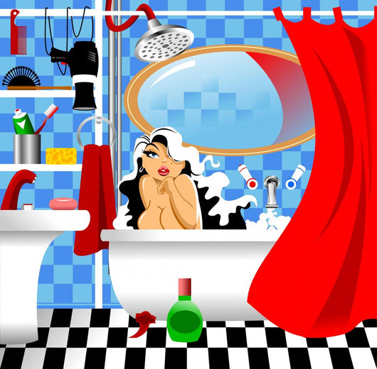 Babe Bathroom Wall Mural