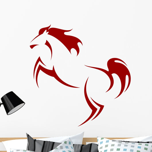 Stylized Rearing Horse Wall Mural