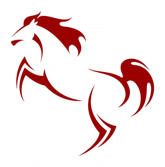 Stylized Rearing Horse Wall Mural