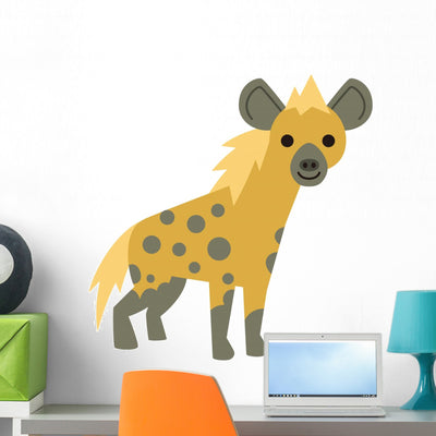 Hyena Wall Decal shown on a wall