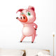 A pig dancing Wall Decal