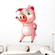 A pig dancing Wall Decal