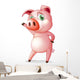 A pig dancing Wall Decal