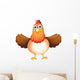 A fat mother hen Wall Decal