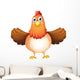 A fat mother hen Wall Decal