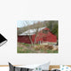 Red Barn Wall Mural