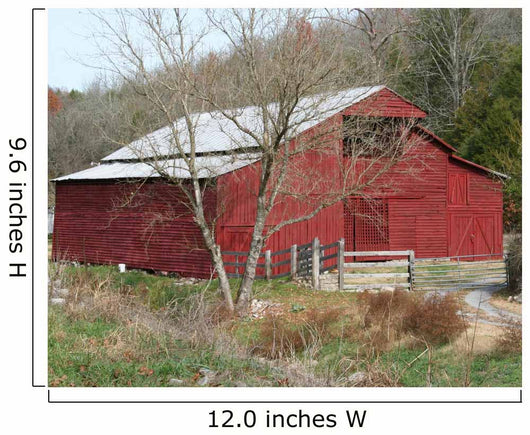 Red Barn Wall Mural