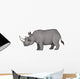 A Cartoon Rhino from Africa Wall Decal