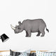 A Cartoon Rhino from Africa Wall Decal