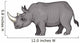 A Cartoon Rhino from Africa Wall Decal
