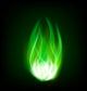 Toxic Green Fire Flame